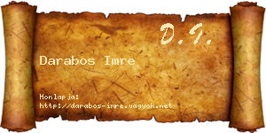 Darabos Imre névjegykártya